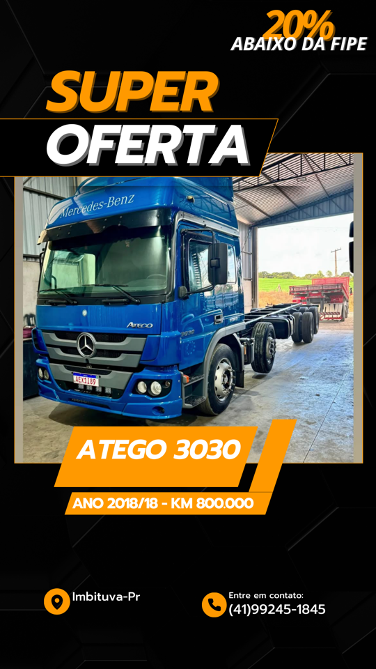 MERCEDES-BENZ ATEGO 2018 8X2 - Foto 1